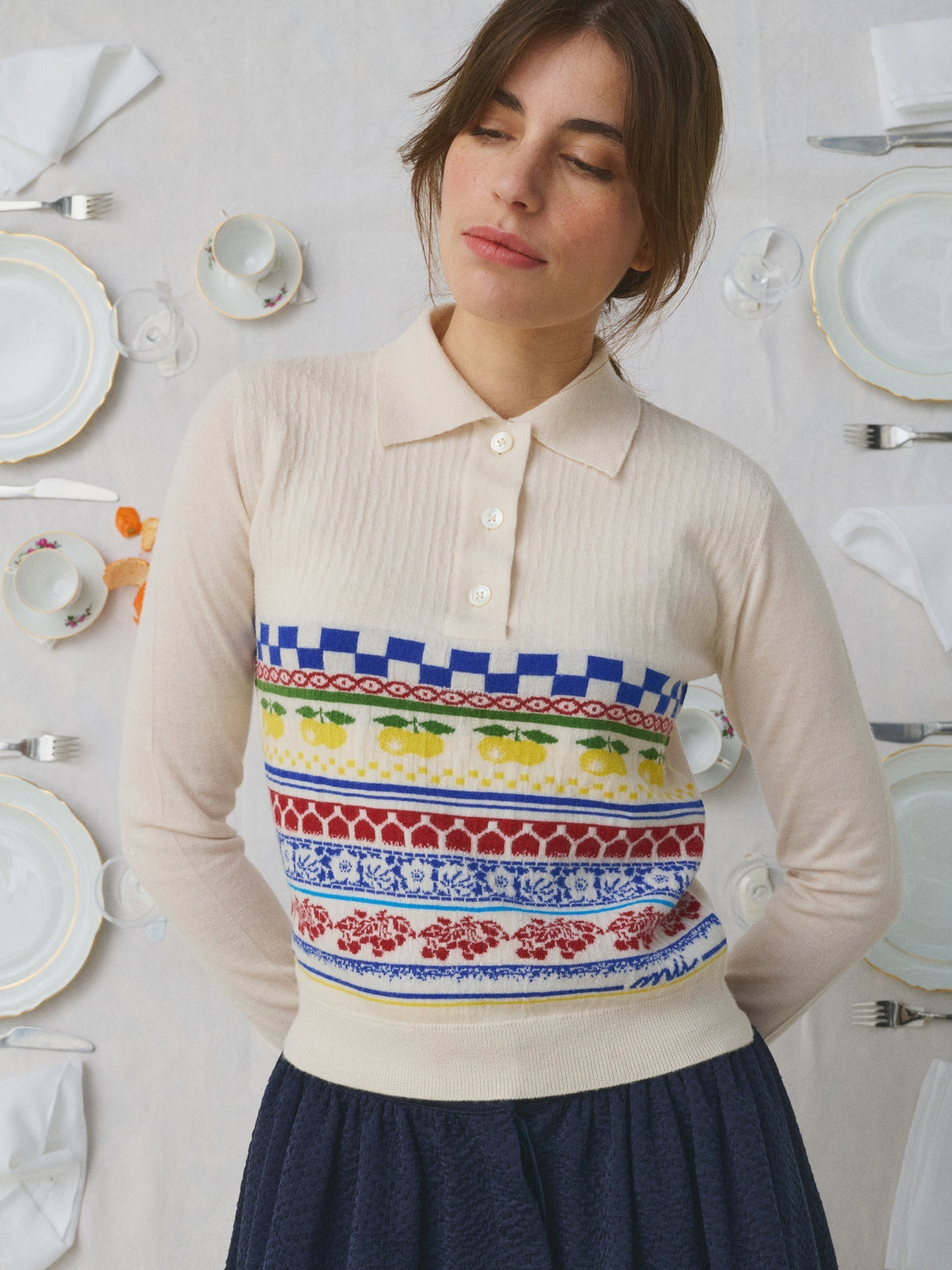 Polo Shirt - Crockery Mii