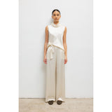 BARB SLEEVELESS COWL NECK