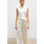 BARB SLEEVELESS COWL NECK