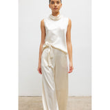 BARB SLEEVELESS COWL NECK