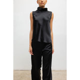 BARB SLEEVELESS COWL NECK