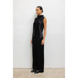 BARB SLEEVELESS COWL NECK