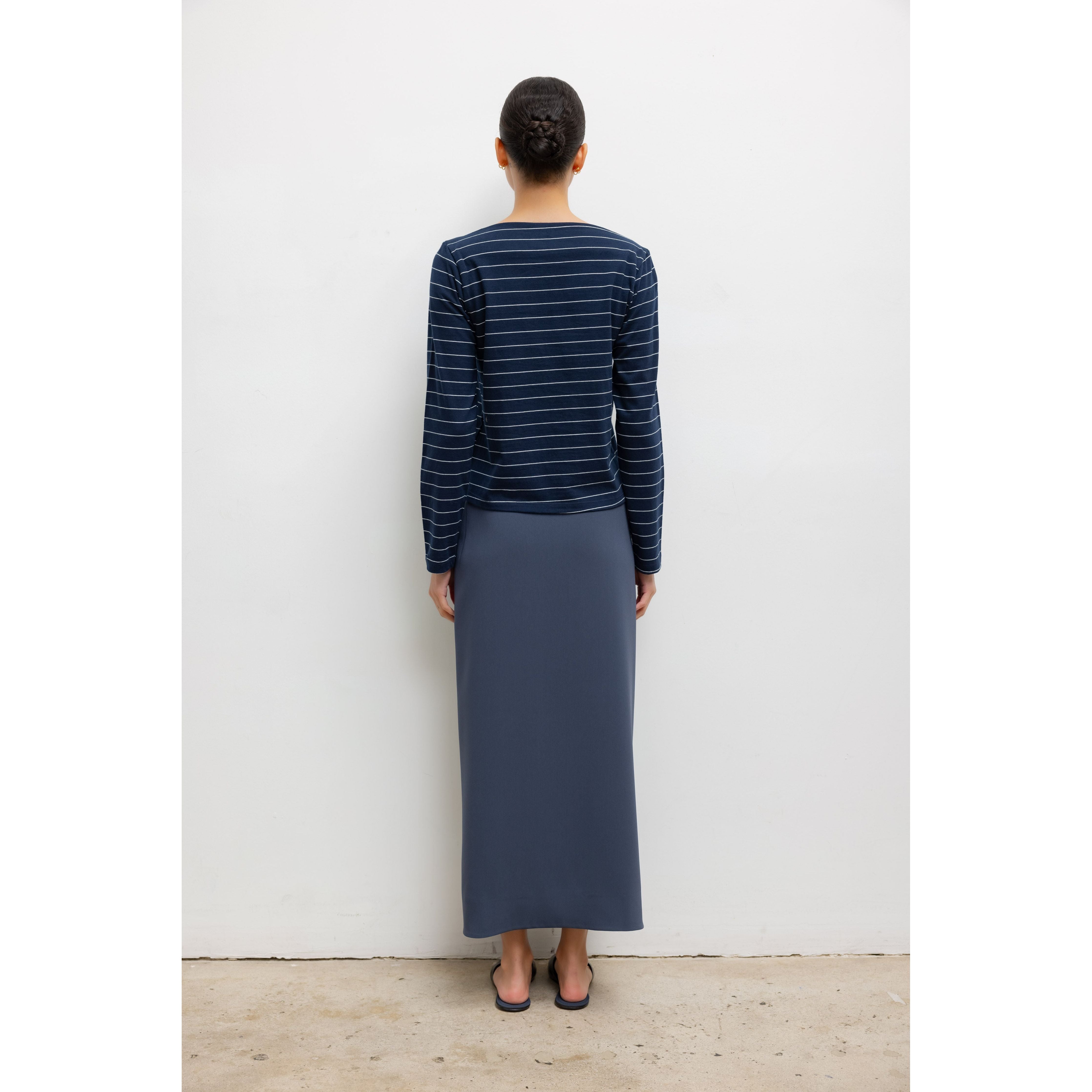 MARGO STRIPE LONG SLEEVE BOATNECK
