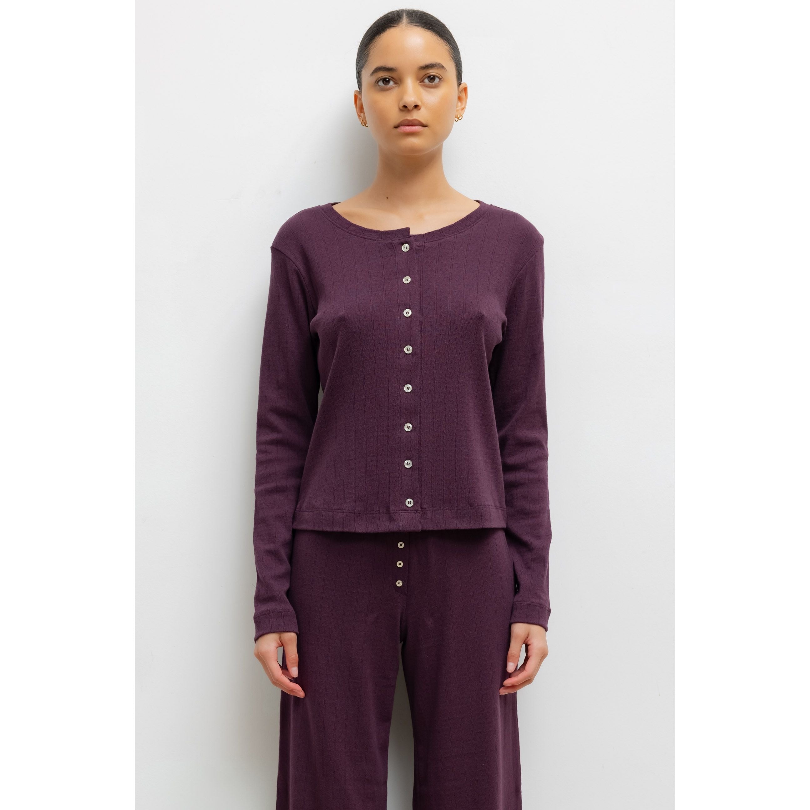 POINTELLE CLASSIC CREW CARDIGAN