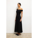 RIO ONE SLEEVE COLUMN DRESS