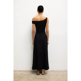 RIO ONE SLEEVE COLUMN DRESS
