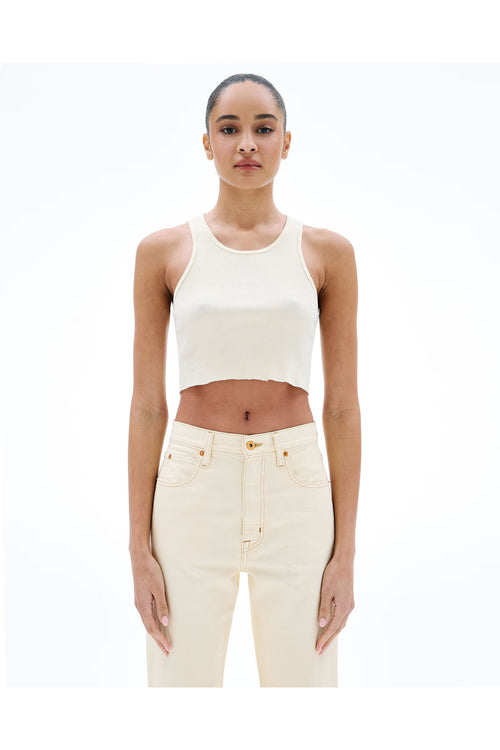 Cropped Rib Tank SLVRLAKE