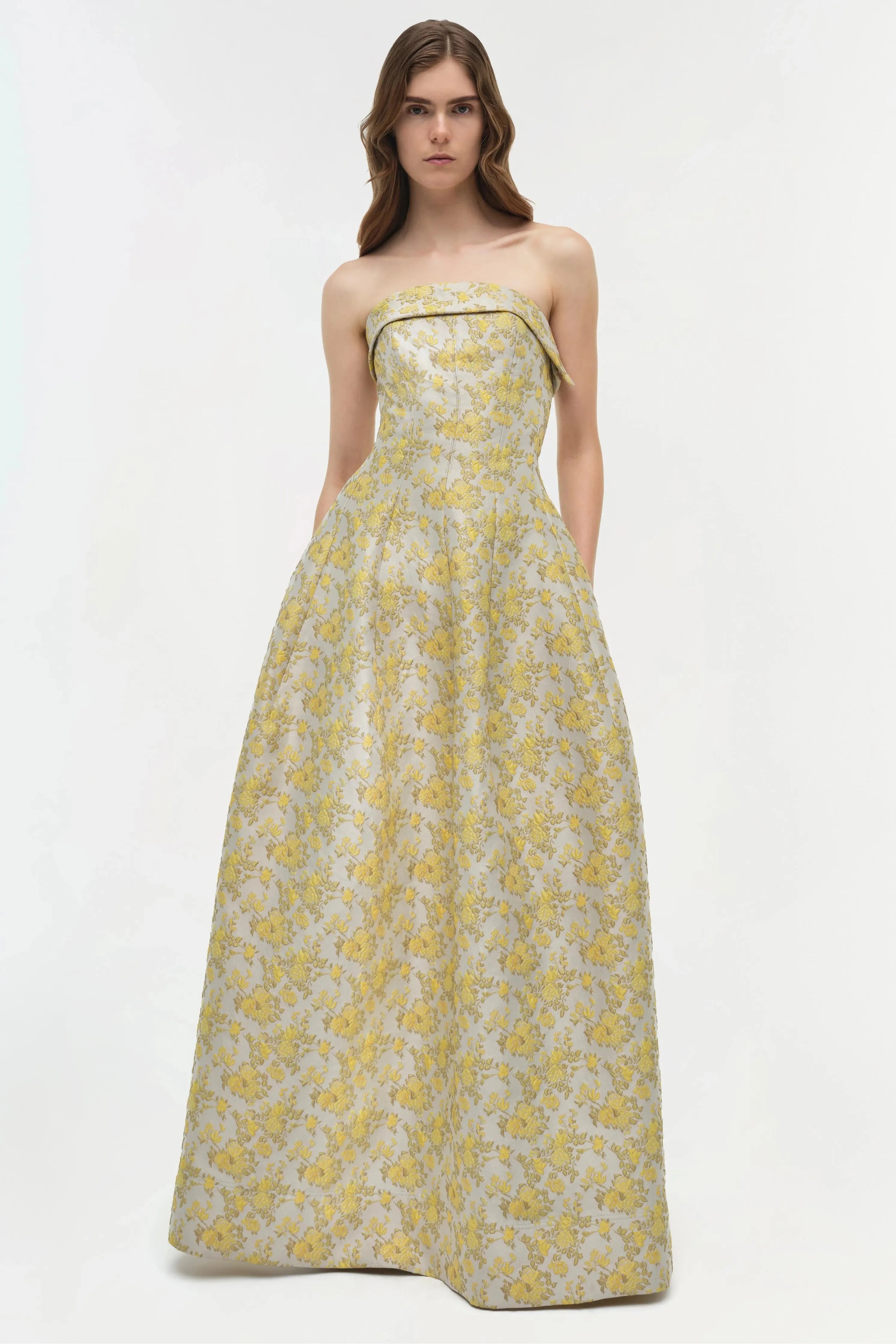 Octavia Strapless Gown Simkhai