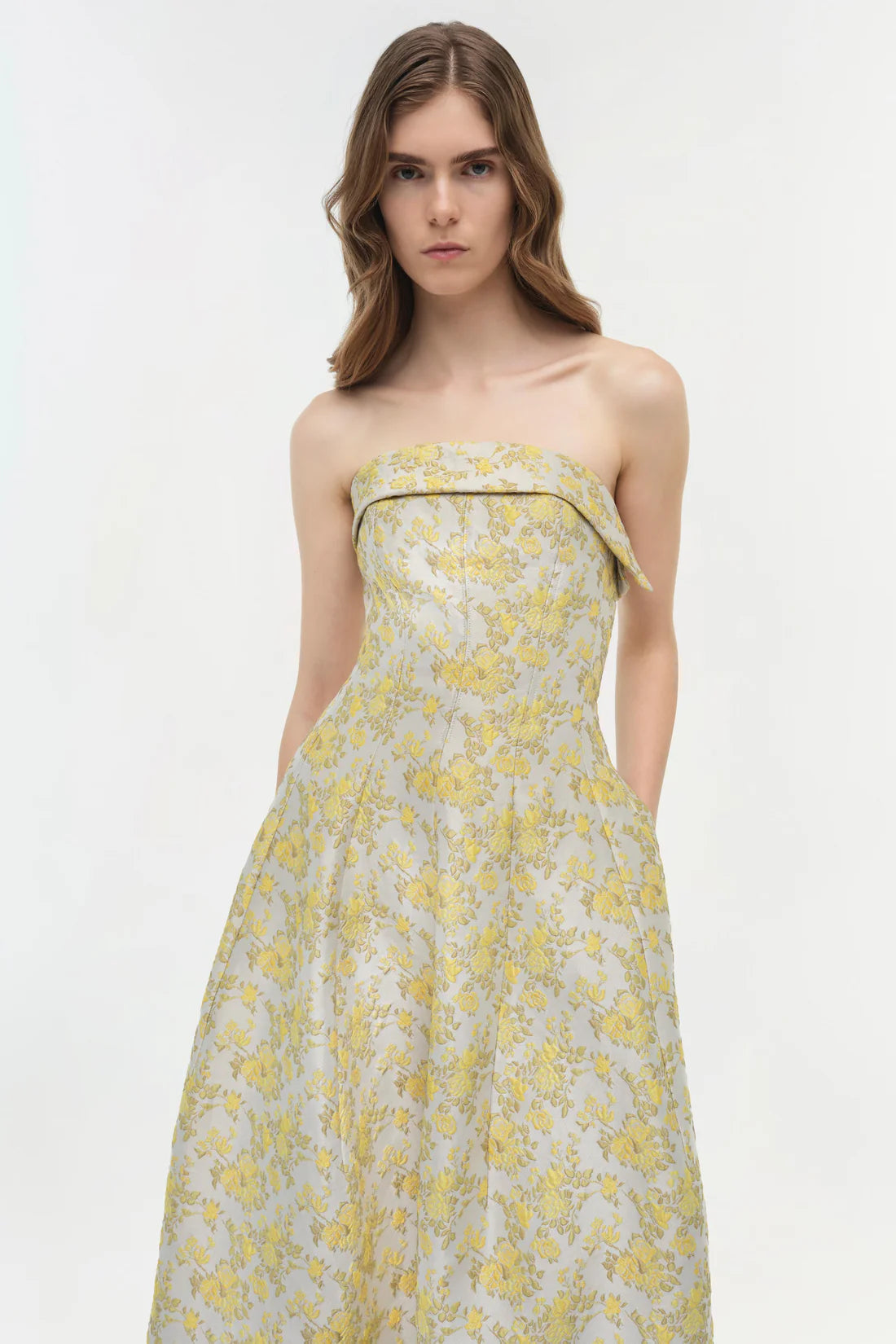 Octavia Strapless Gown Simkhai