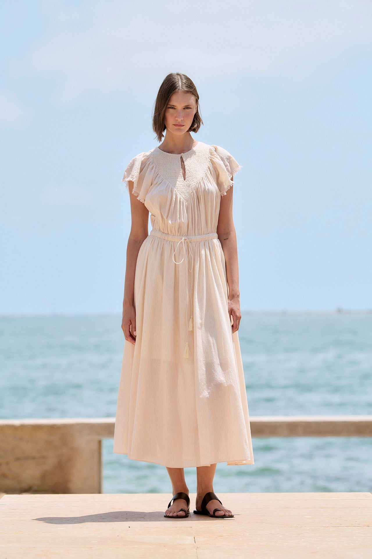 Striped Midi Dress Sita Murt