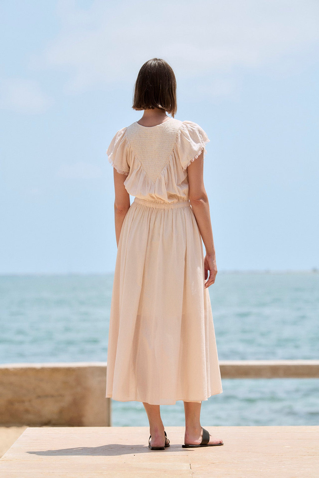 Striped Midi Dress Sita Murt