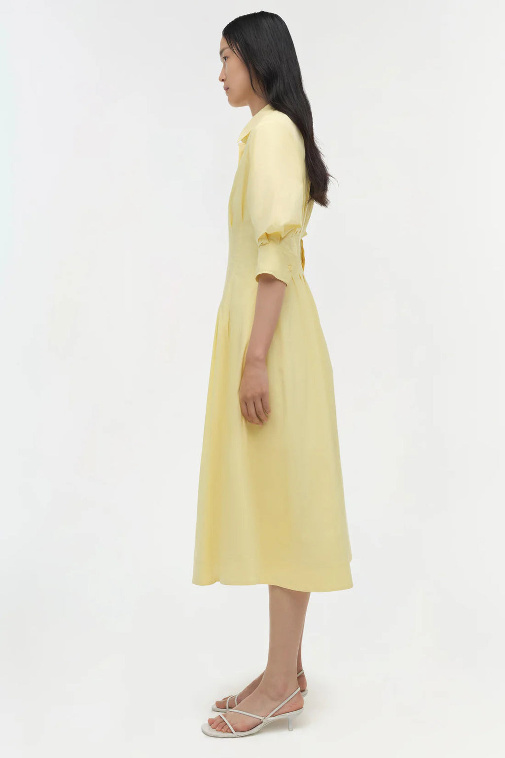 Jazz Pintuck Midi Dress Simkhai