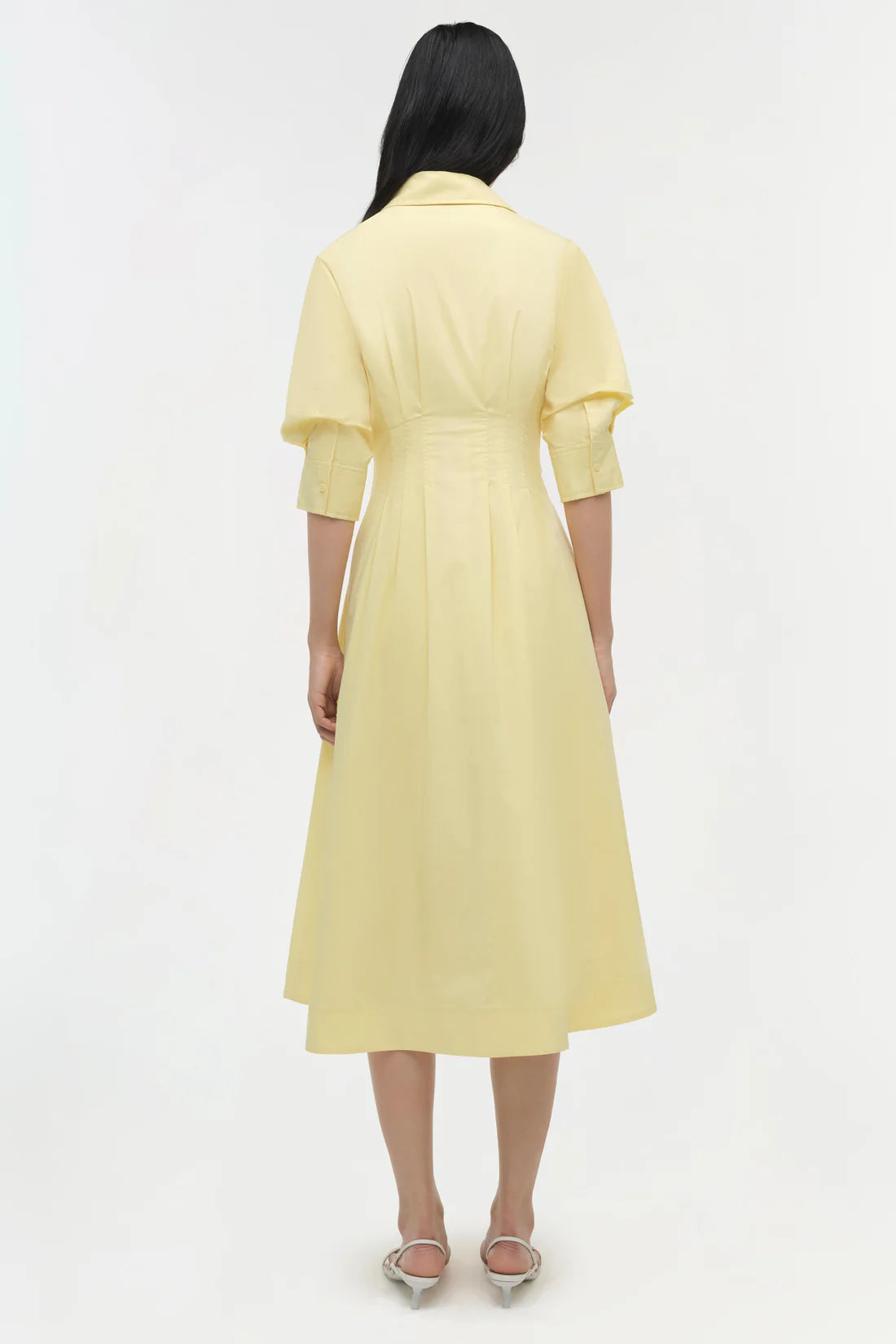 Jazz Pintuck Midi Dress Simkhai