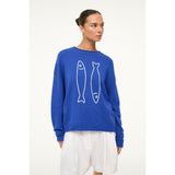 Staud Giada Sweater Pale Blue