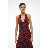 Staud Lucca Dress On the Vine Black