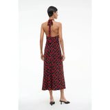 Staud Lucca Dress On the Vine Black