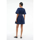 Staud Amy Mini Dress Navy