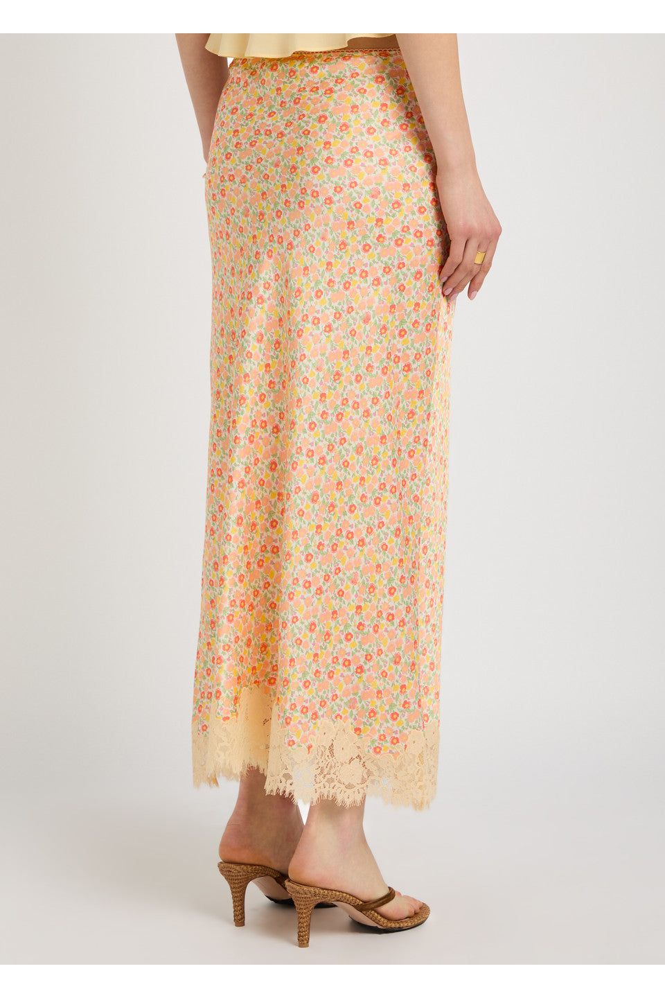 Matilde Skirt Katie Floral Cream RIXO