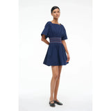 Staud Amy Mini Dress Navy