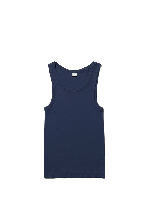The Ribbed Lenny Navy Kule