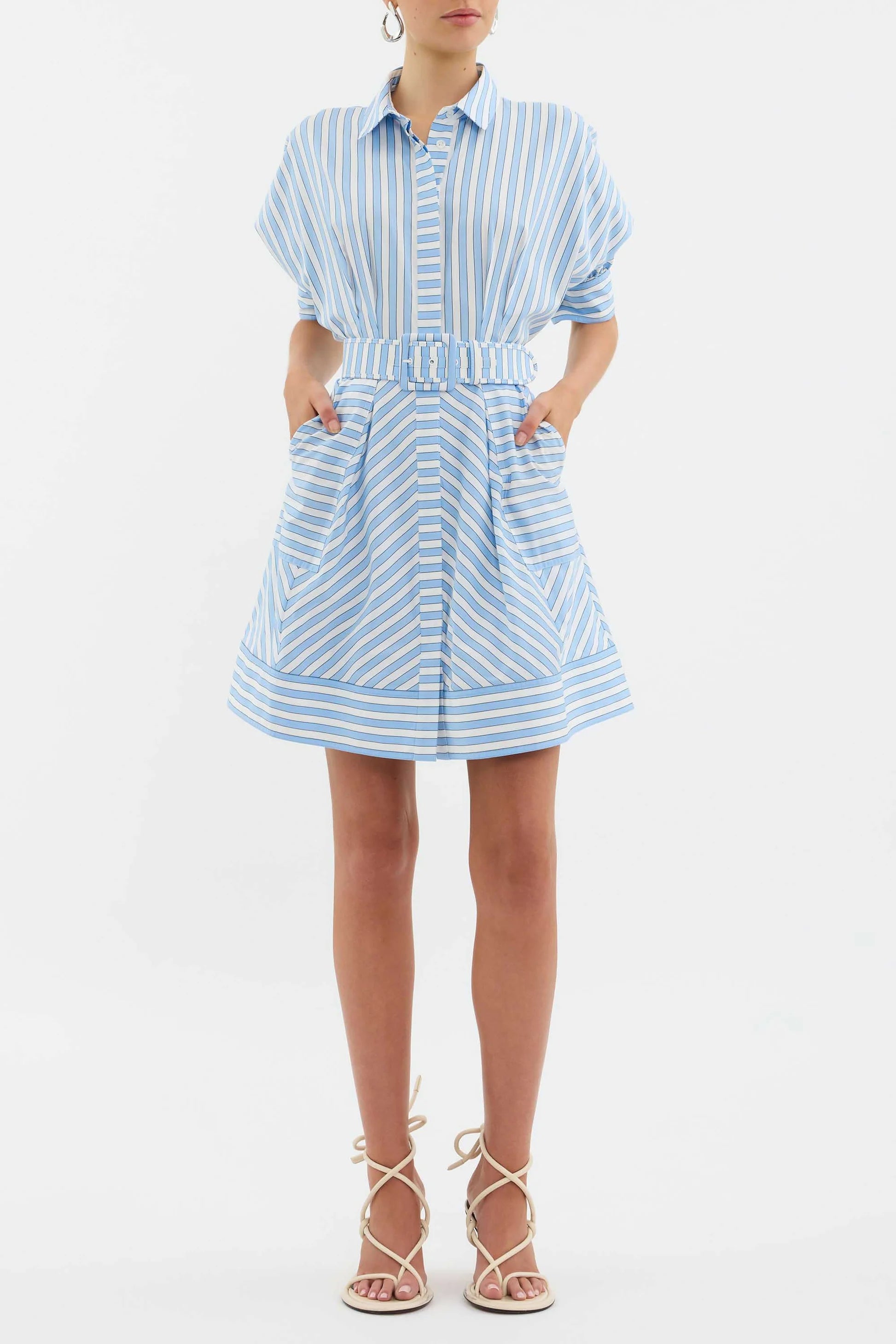 Rebecca Vallance Ava Button Up Mini Dress
