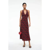Staud Lucca Dress On the Vine Black