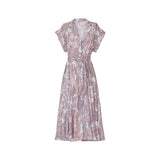 No Pise La Grama Guayaba Midi Dress in Canario Pink Print