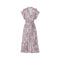 Gray Guayaba Midi Dress in Canario Pink Print