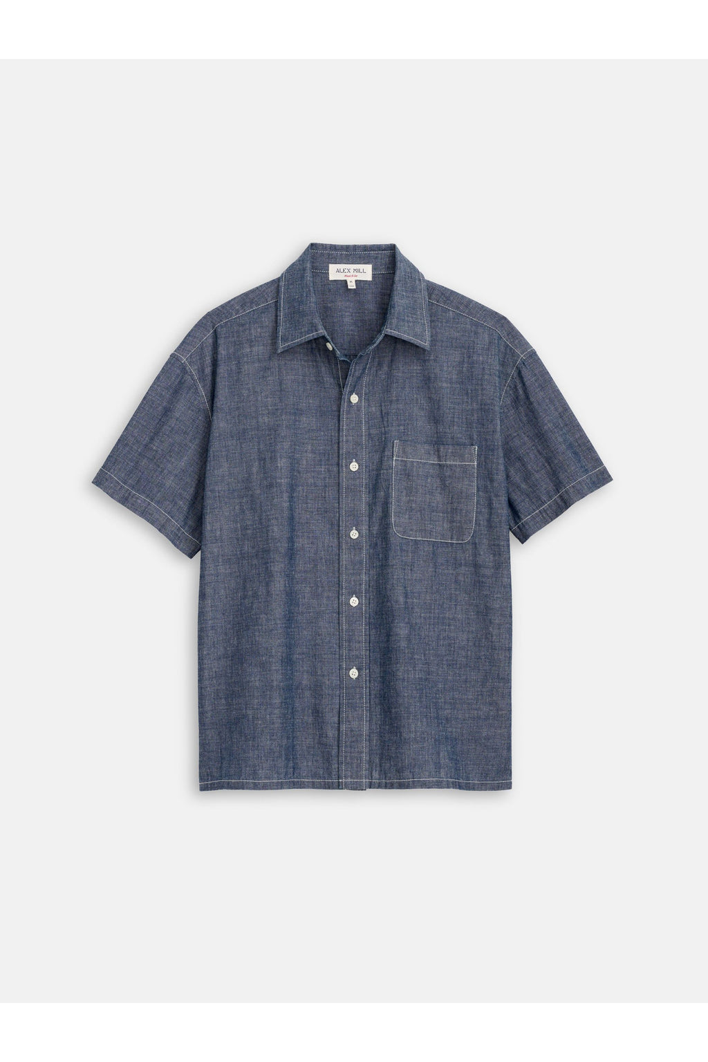 Alex Ss Shirt In Chambray Alex Mill