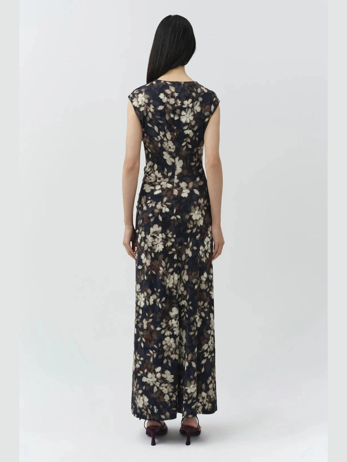 Acacia Draped Jersey Midi Dress Simkhai