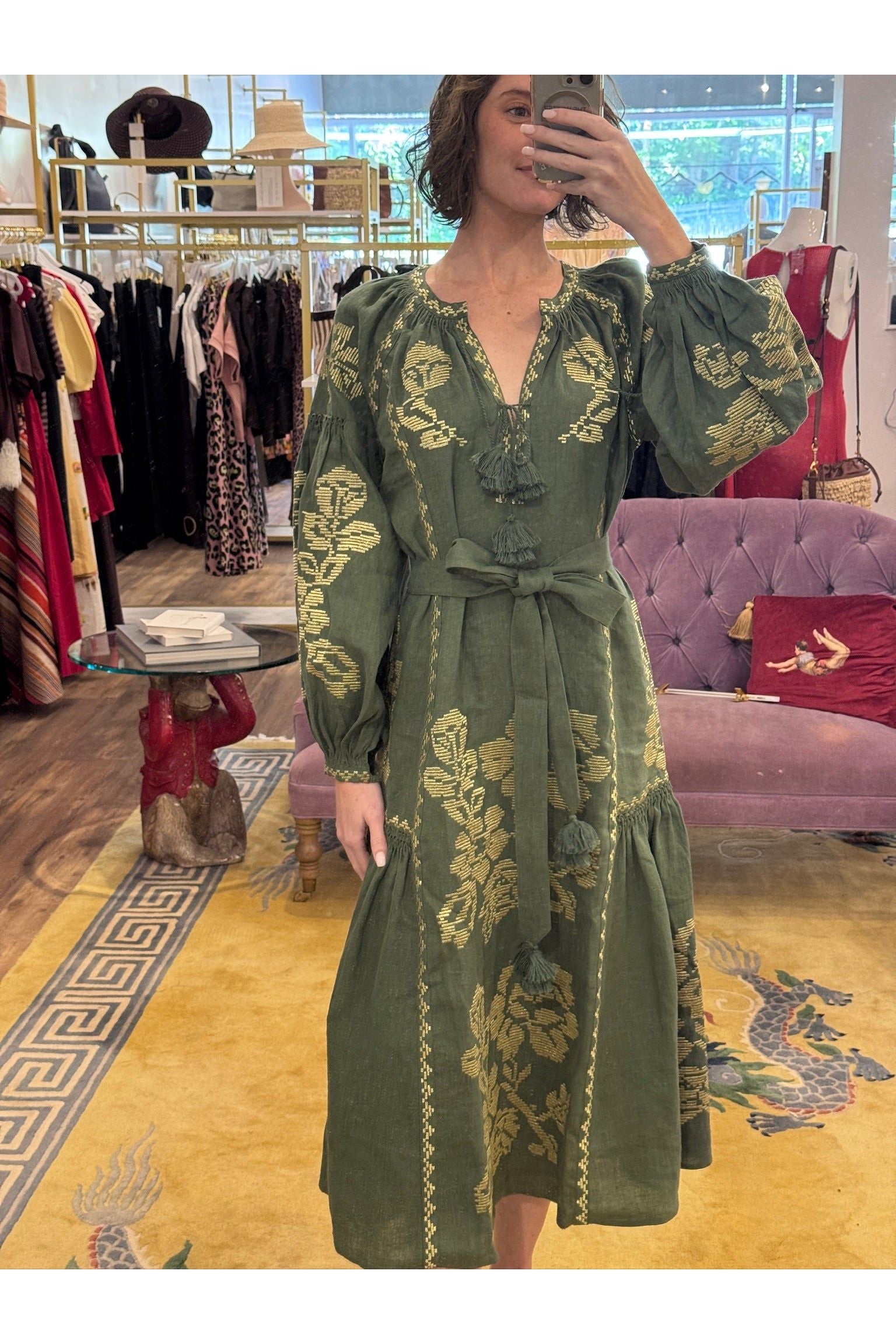 Pixel Gold Maxi Dress Annabo
