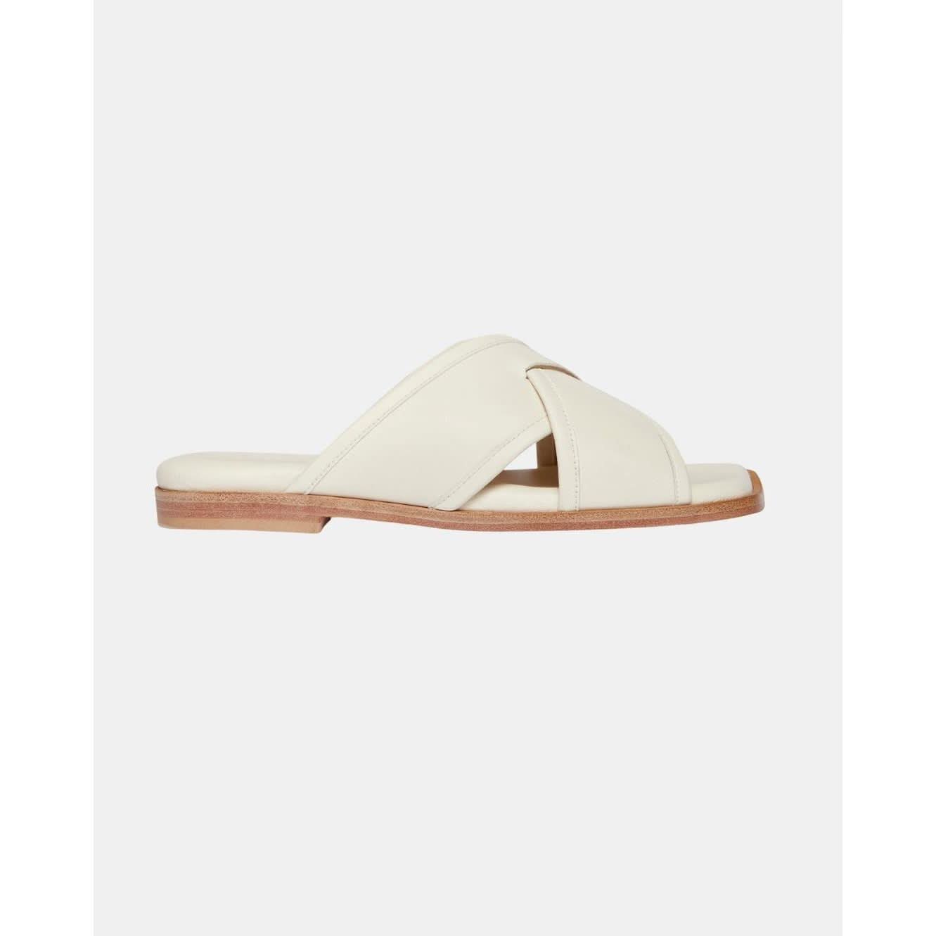 Freda Salvador Marta Slide Dove White Calf - Primm's