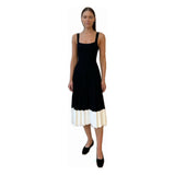 Staud Wells Ellison Dress Black Ivory