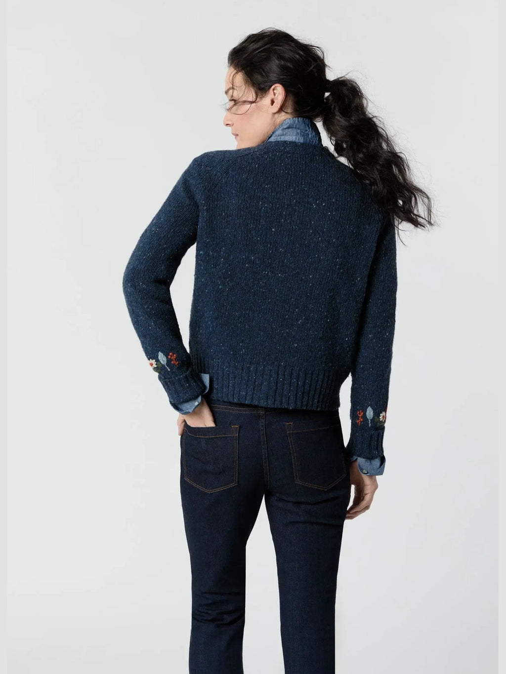 Romy Embroidered Cardigan Mashburn