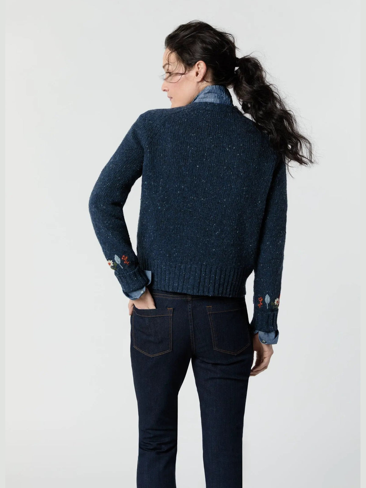 Romy Embroidered Cardigan Mashburn
