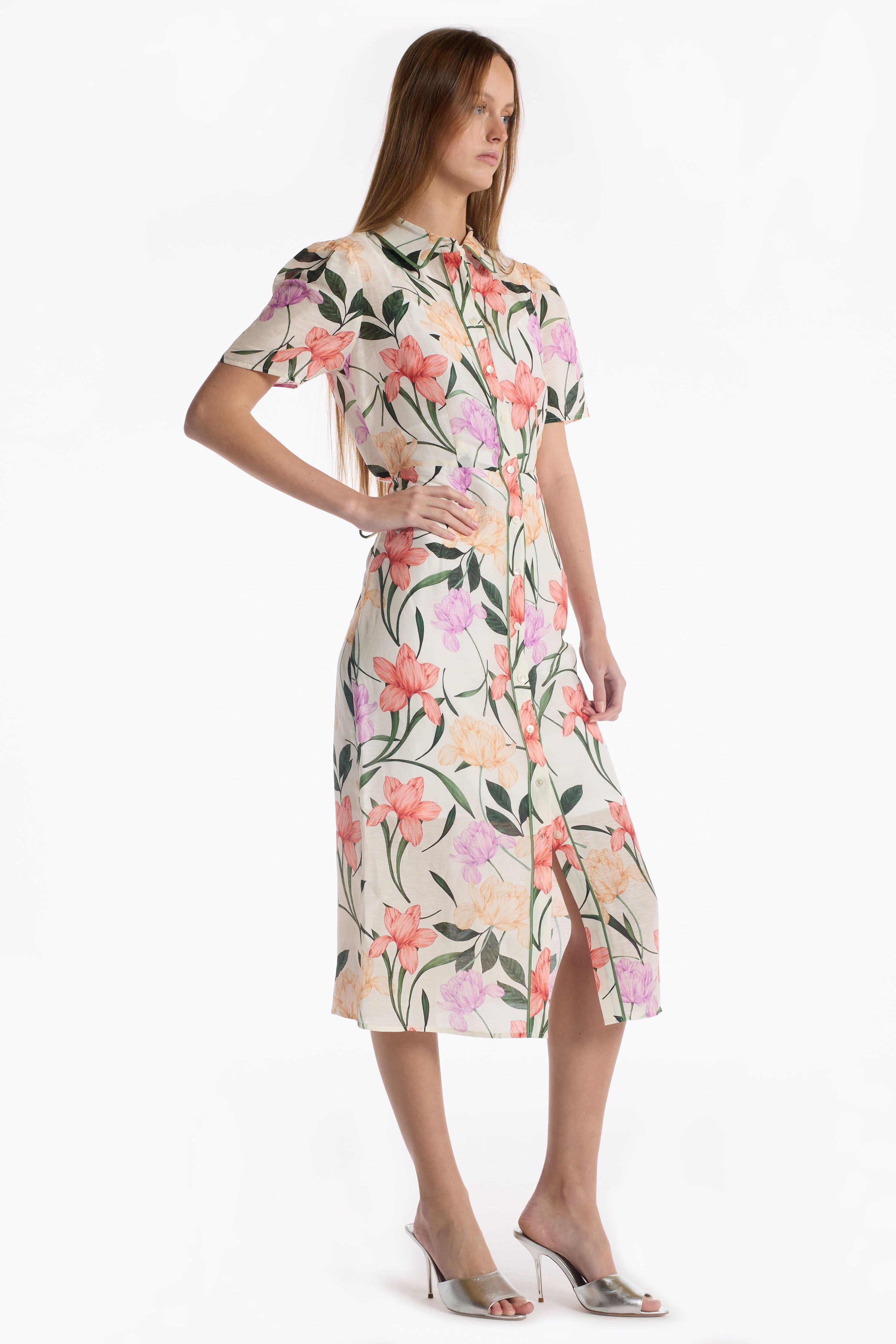Cecile Dress - Jardin Ivory Christy Lynn