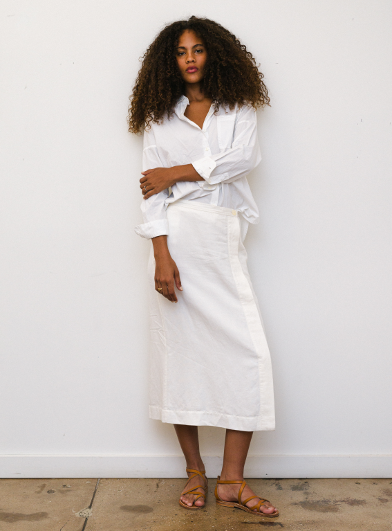 Jo Shirt In Cotton Poplin Alex Mill