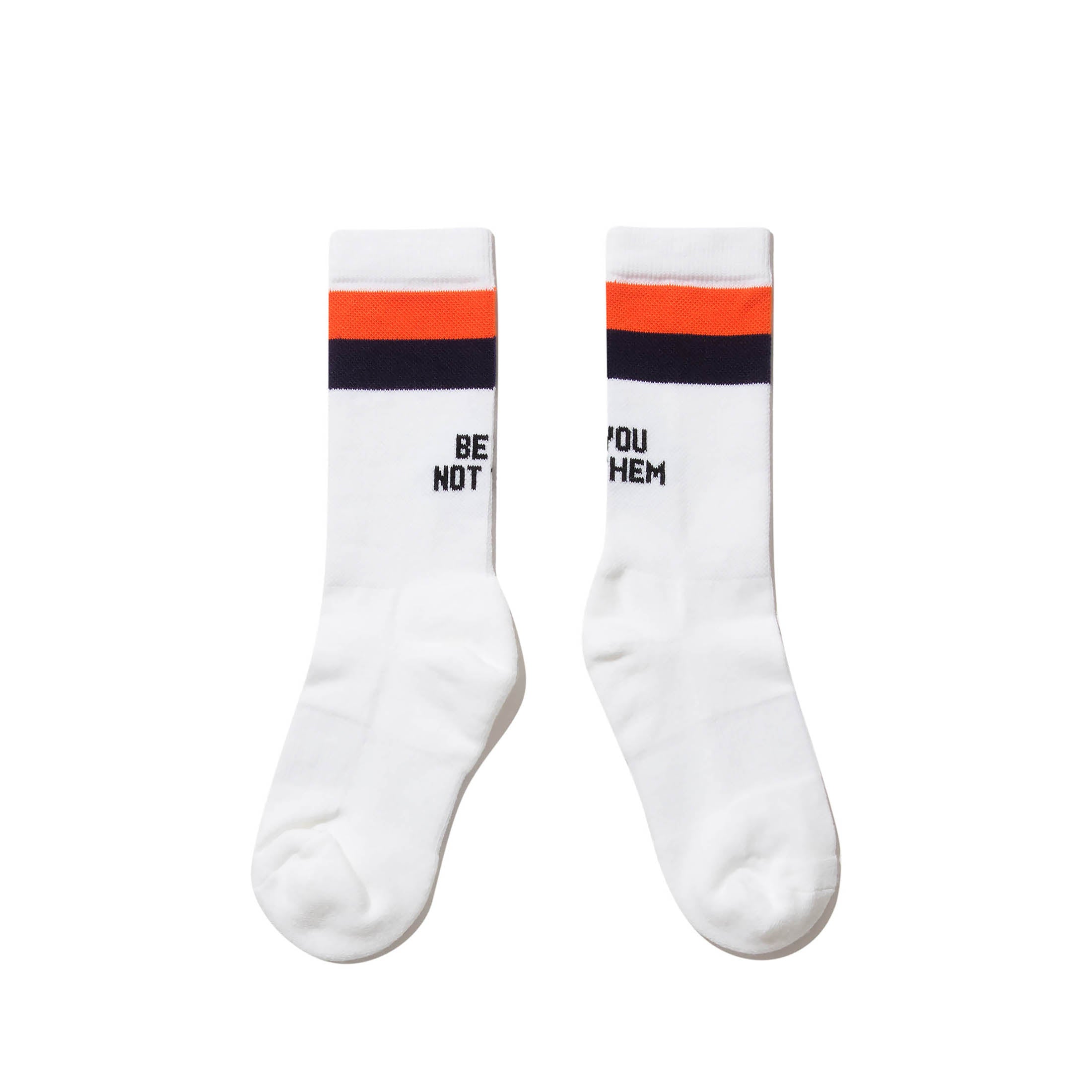 The Women's Be You Not Them Sock - White/Navy KULE (New)