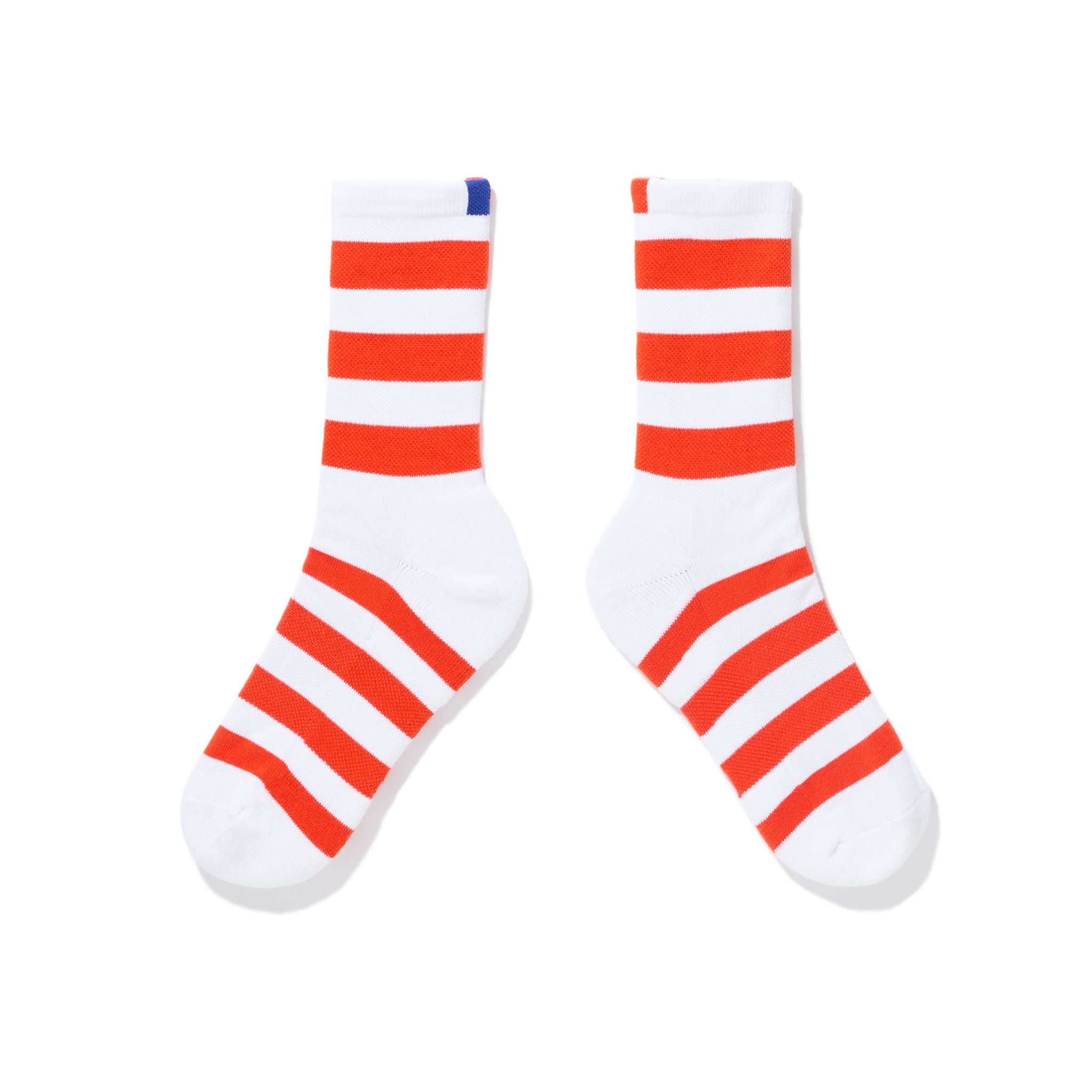 The Women's Striped Sock - White/Poppy Kule