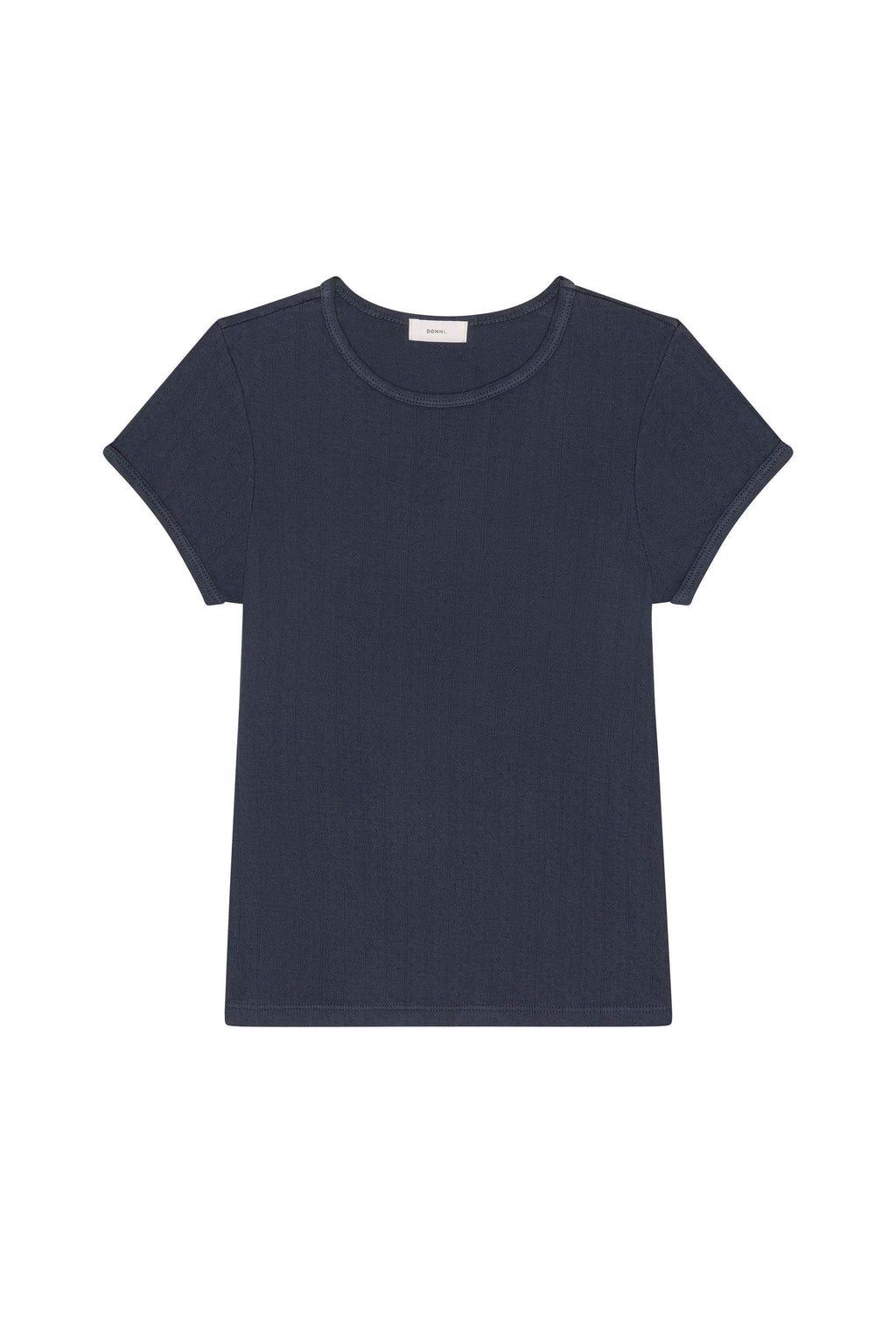 The Pointelle Baby Tee DONNI.