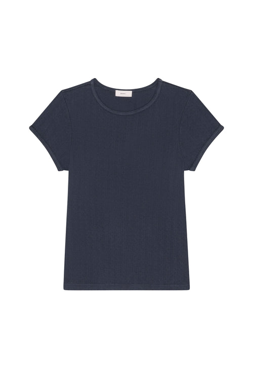 The Pointelle Baby Tee DONNI.