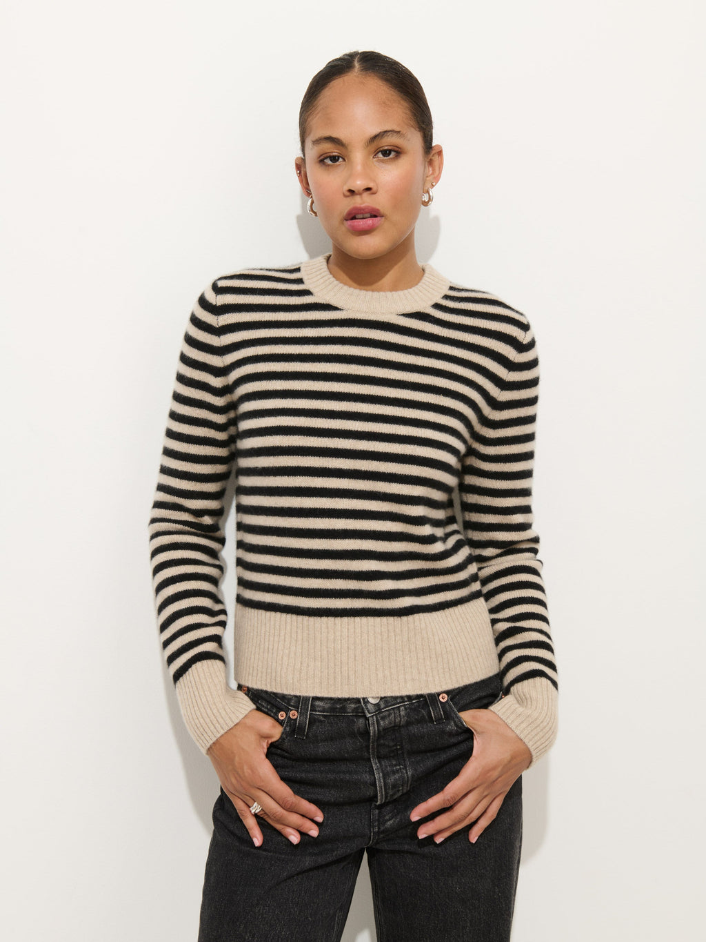 Marais Striped Sweater in Cashmere Alex Mill