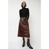 Aimee Skirt in Brown Crackle