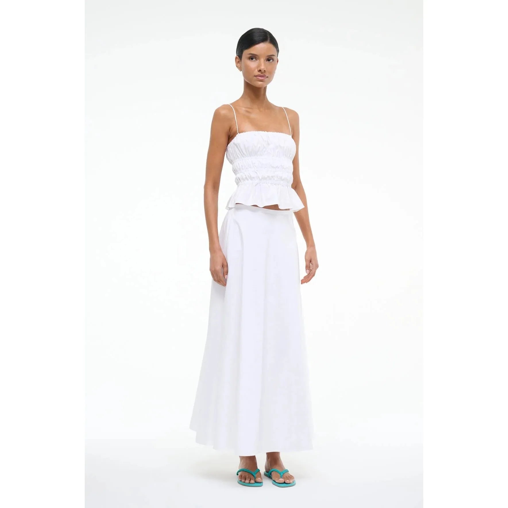 White Smoke Staud Axel Skirt White