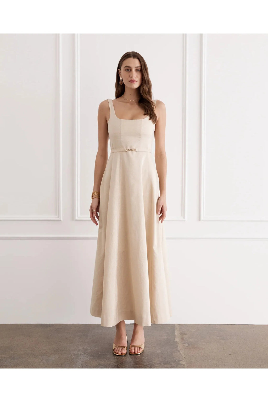 Illuminee Claudette Maxi Dress Aqua Blu