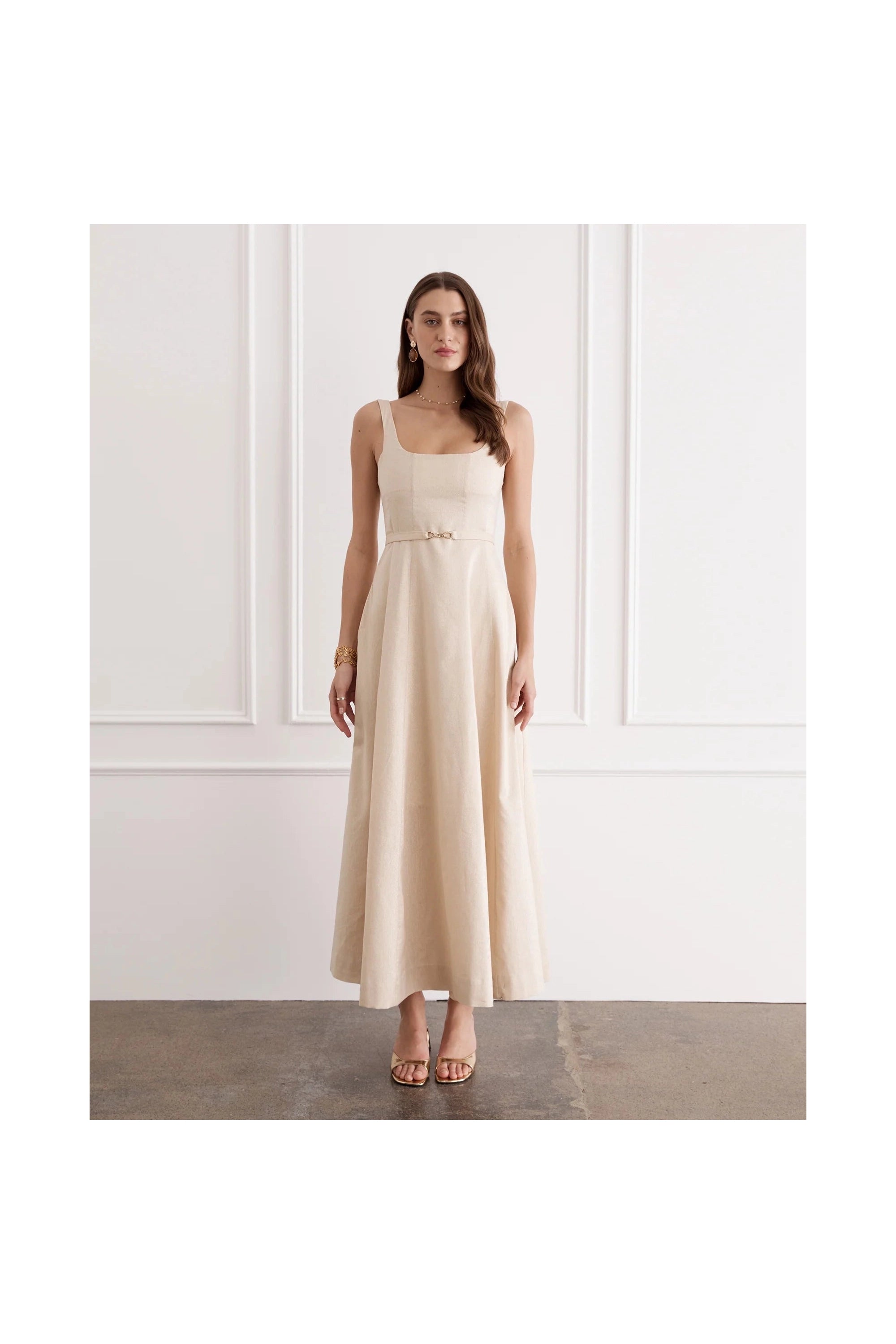 Illuminee Claudette Maxi Dress Aqua Blu