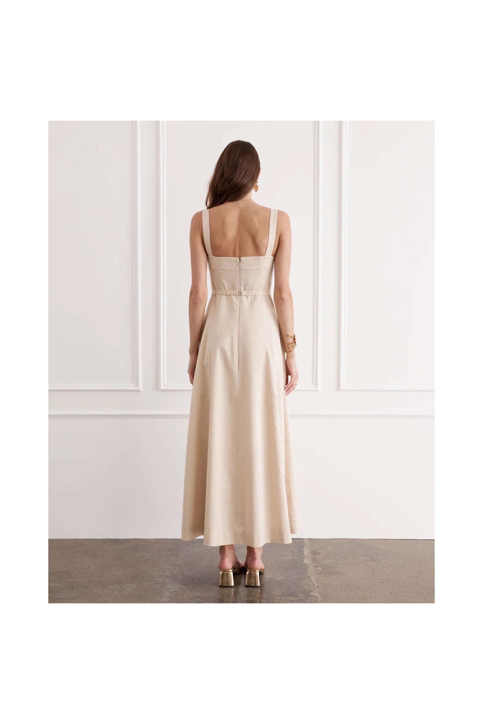 Illuminee Claudette Maxi Dress Aqua Blu