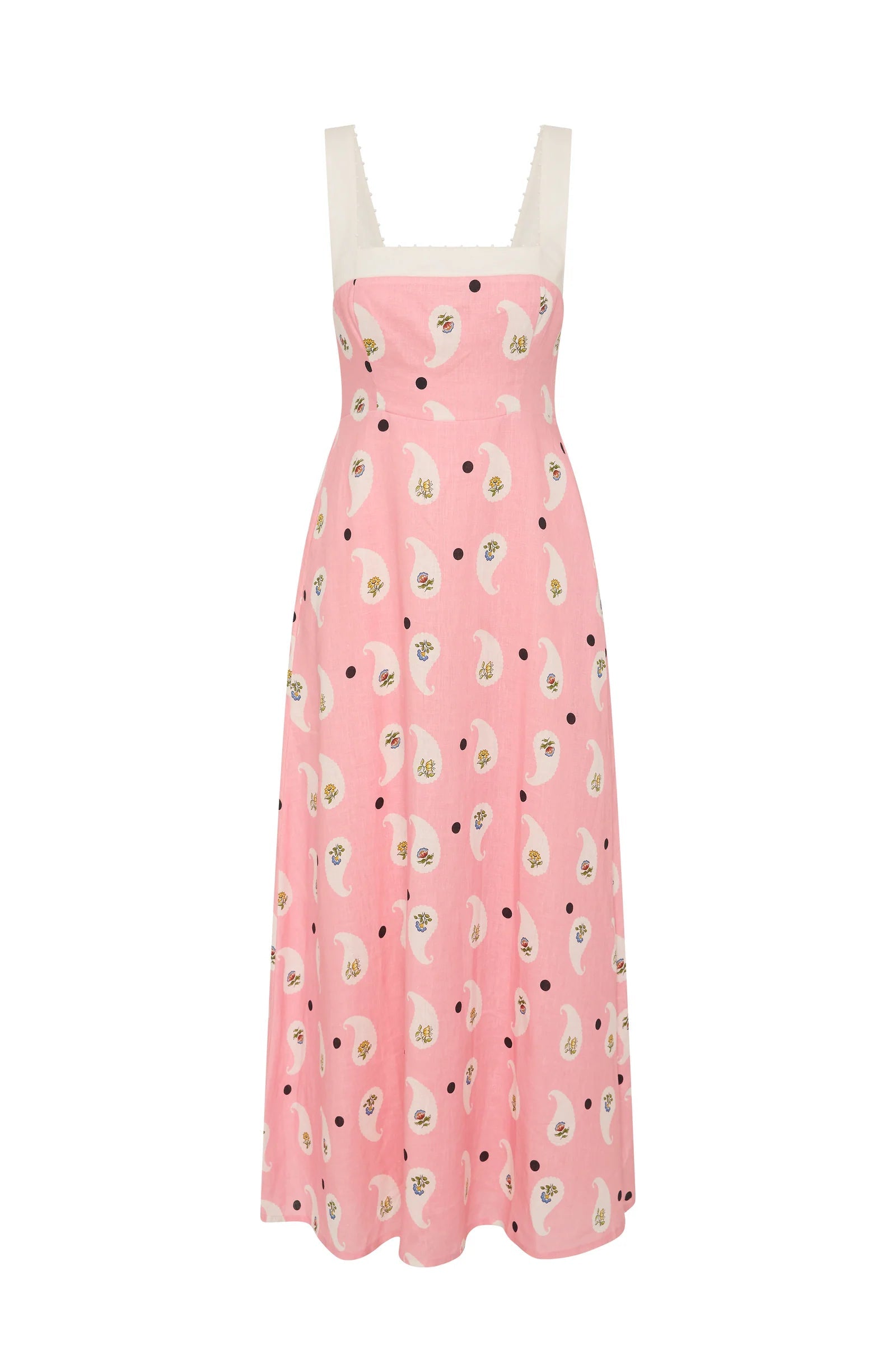 Frankie Dress Bicheno Paisley Palm Noosa