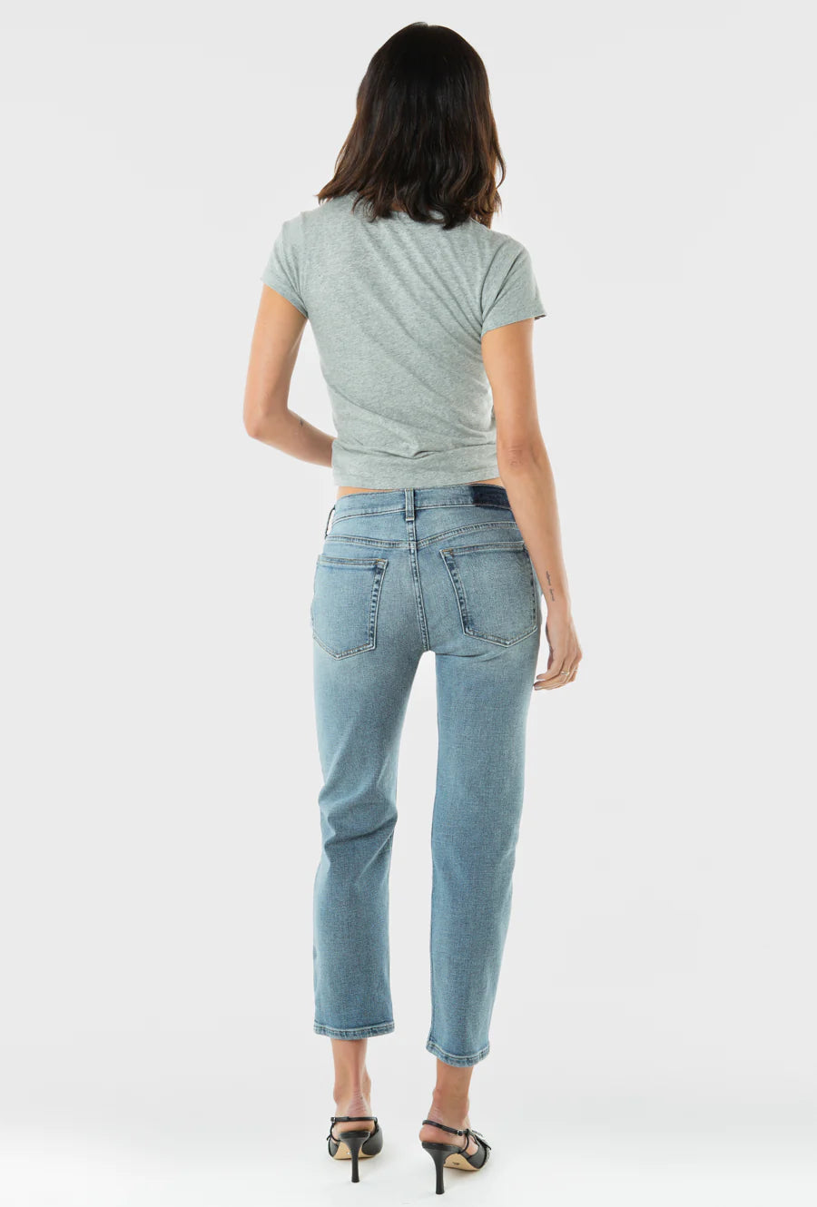 Etica Rae Mid Rise Straight Jeans