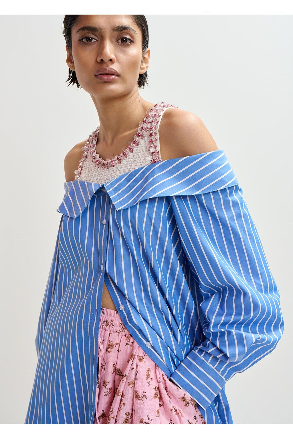 JORI EMBELLISHED SHIRT DRESS ESSENTIEL ANTWERP